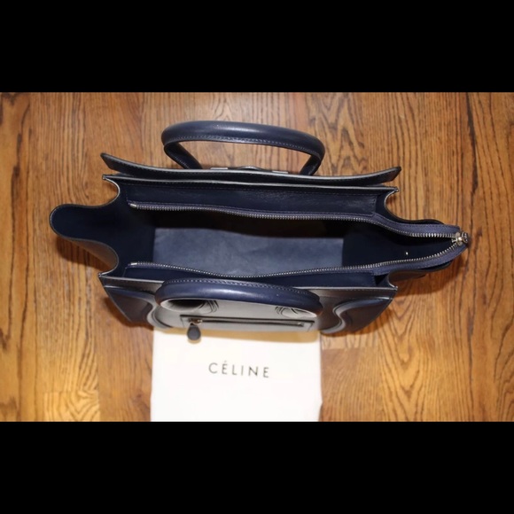 Céline Authentic Mini Luggage - Navy Calfskin - Picture 6 of 8